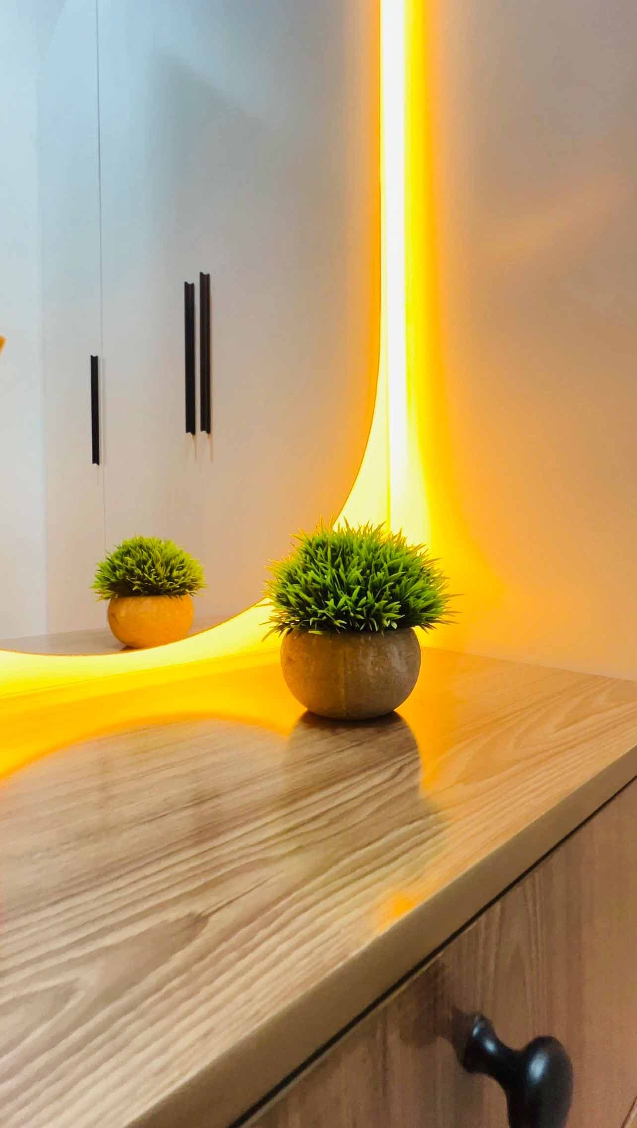 Bedroom Vanity & Backlit Mirror