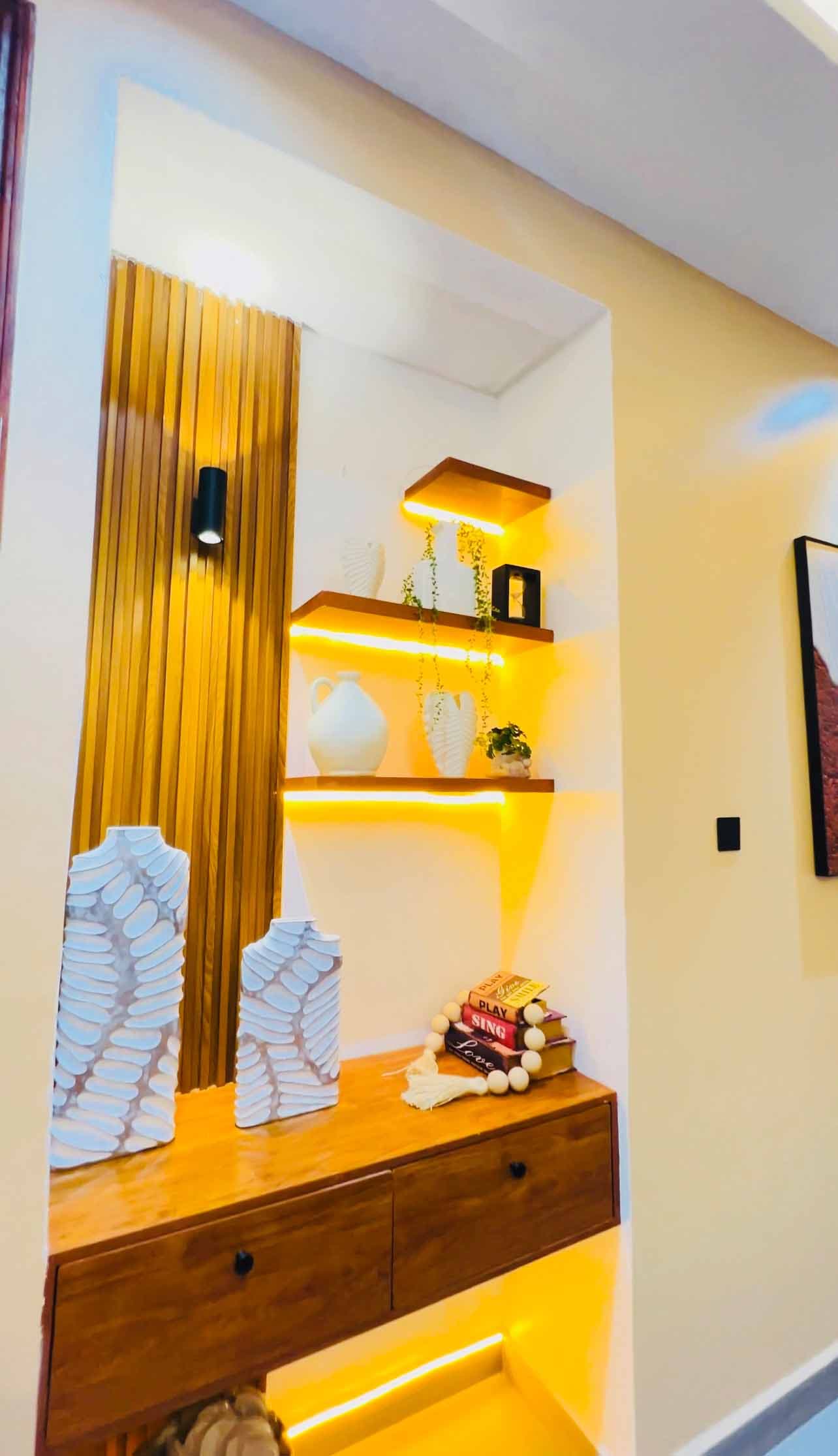 Architectural Fluted Wall Console